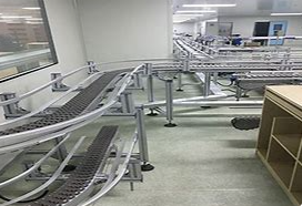 柔性輸送帶的傳輸鏈?zhǔn)侨绾斡筛邚?qiáng)度工程塑料制成的？